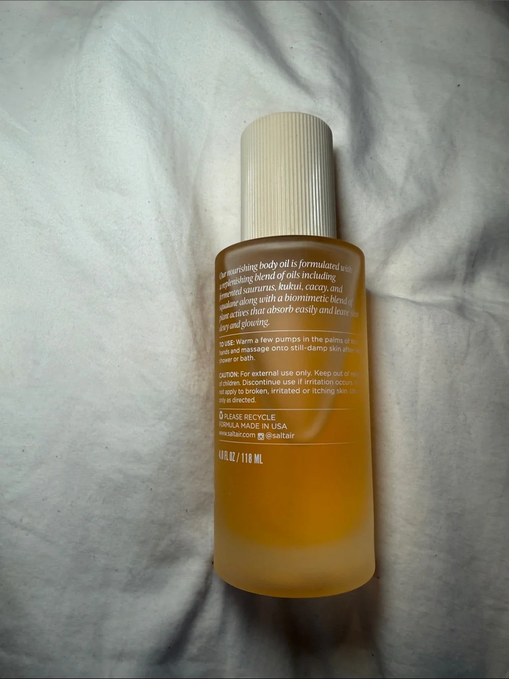 Saltair Salt Water Vanilla Nourishing Body Oil